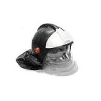 Шлем-каска  пожарного спасателя ШКПС с пелериной (черный)