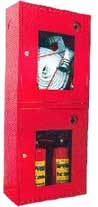 Шкаф пожарный ШПК-320НОК (навес.откр.красн.) 540х1300х230 под рукав и 2 огн.